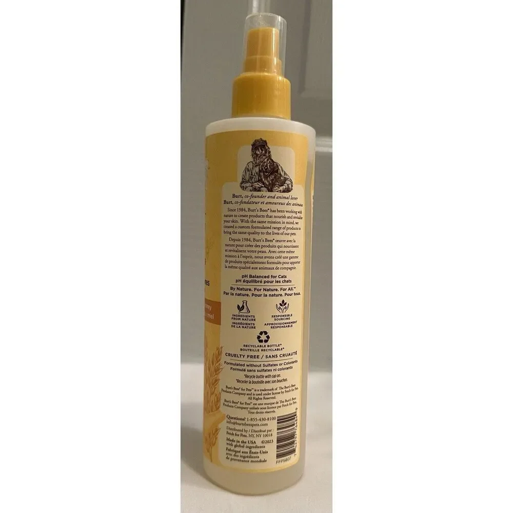 Burts Bees Dander Reducing Spray for Cats 10 fl oz NEW